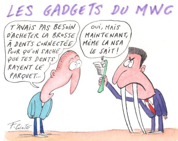 Dessin: La brosse à dents connectée Oral-B au MWC